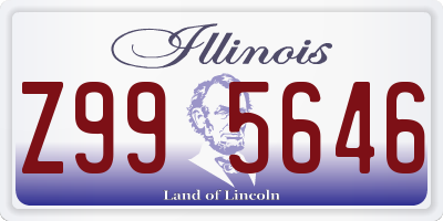 IL license plate Z995646