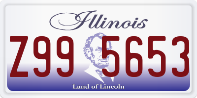 IL license plate Z995653