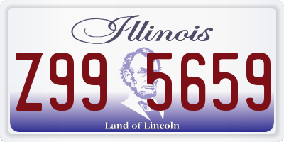 IL license plate Z995659