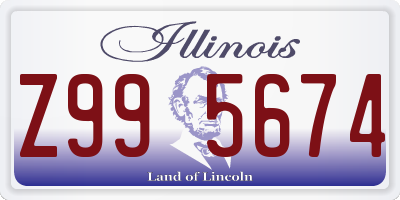 IL license plate Z995674