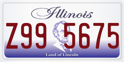 IL license plate Z995675