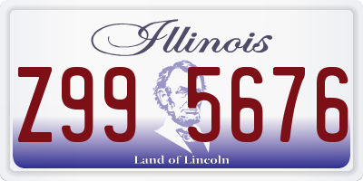 IL license plate Z995676