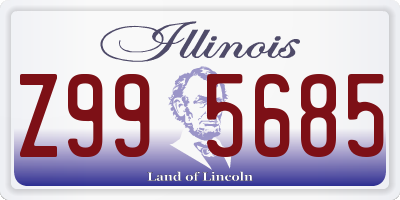 IL license plate Z995685