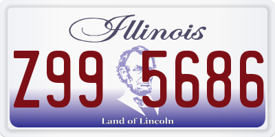 IL license plate Z995686