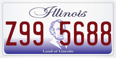 IL license plate Z995688