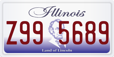 IL license plate Z995689