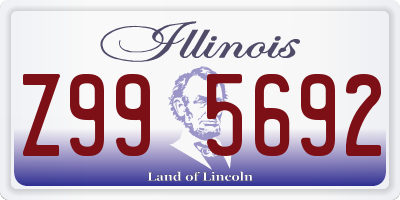 IL license plate Z995692