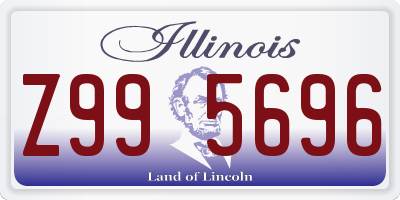 IL license plate Z995696