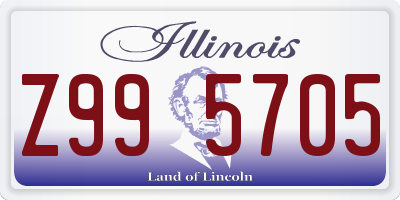 IL license plate Z995705