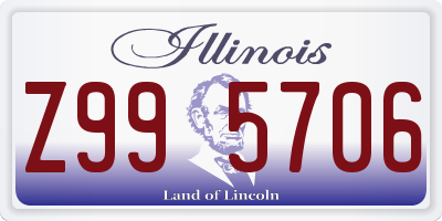 IL license plate Z995706