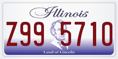 IL license plate Z995710