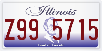 IL license plate Z995715