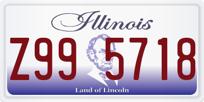 IL license plate Z995718