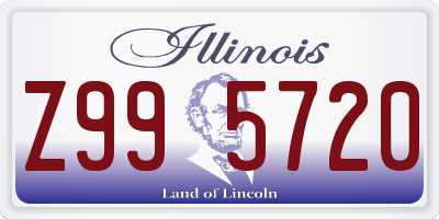 IL license plate Z995720