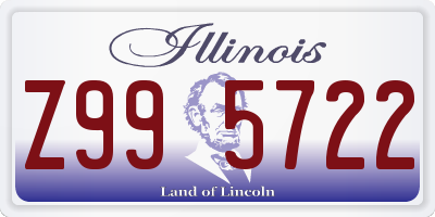 IL license plate Z995722