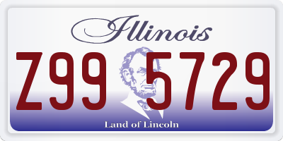 IL license plate Z995729