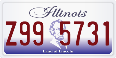 IL license plate Z995731