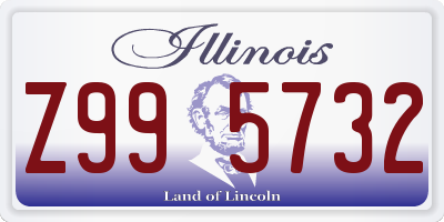 IL license plate Z995732