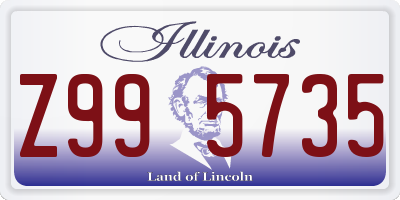 IL license plate Z995735