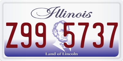 IL license plate Z995737