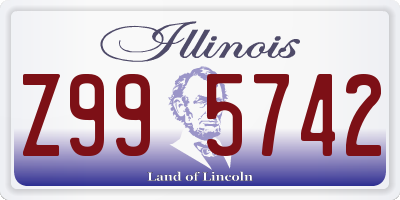 IL license plate Z995742