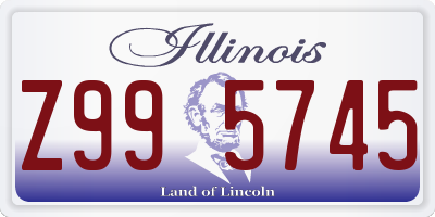 IL license plate Z995745