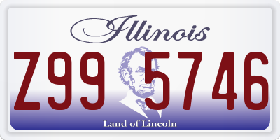 IL license plate Z995746