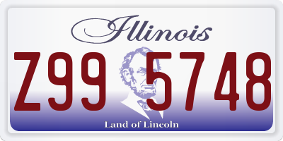 IL license plate Z995748