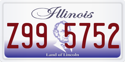 IL license plate Z995752