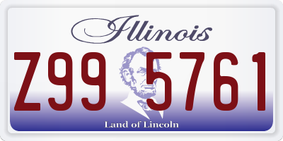 IL license plate Z995761