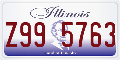 IL license plate Z995763