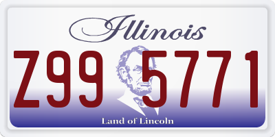 IL license plate Z995771