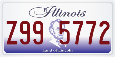 IL license plate Z995772