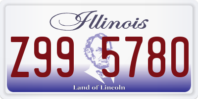 IL license plate Z995780