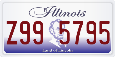 IL license plate Z995795