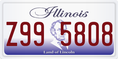 IL license plate Z995808