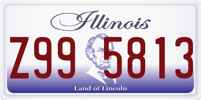 IL license plate Z995813