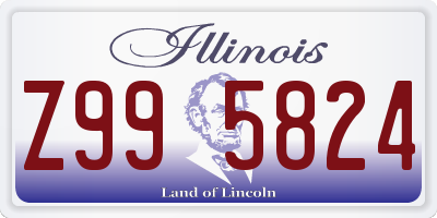 IL license plate Z995824