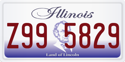 IL license plate Z995829