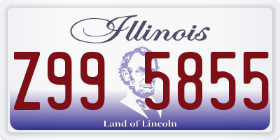 IL license plate Z995855