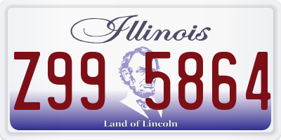 IL license plate Z995864