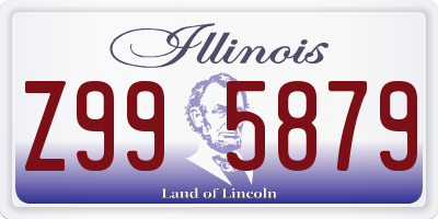 IL license plate Z995879