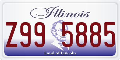 IL license plate Z995885