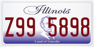 IL license plate Z995898