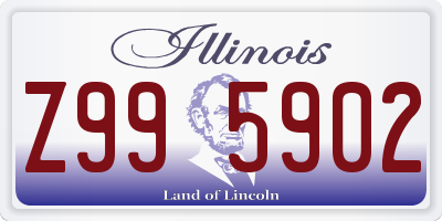 IL license plate Z995902