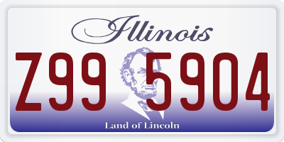 IL license plate Z995904