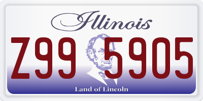 IL license plate Z995905