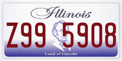 IL license plate Z995908