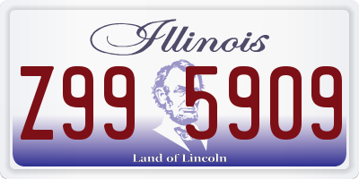 IL license plate Z995909