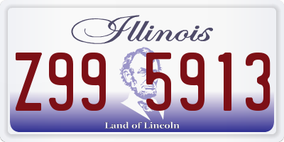 IL license plate Z995913